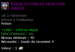 Elixir d'athelas deux fois purifié