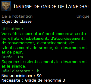 Insigne de garde de Lainedhal