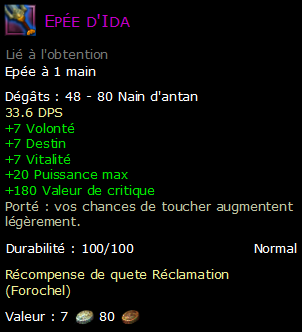 Epée d'Ida