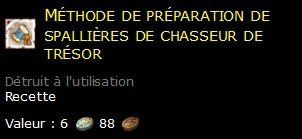 Méthode de préparation de spallières de chasseur de trésor