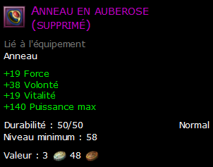 Anneau en auberose (supprimé)