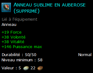 Anneau sublime en auberose (supprimé)