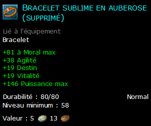 Bracelet sublime en auberose (supprimé)