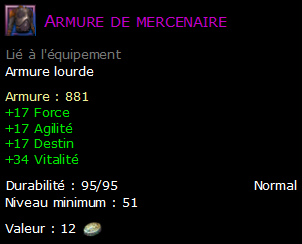 Armure de mercenaire