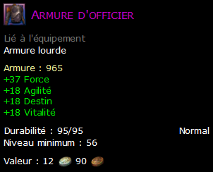 Armure d'officier