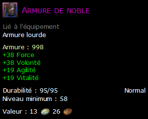 Armure de noble