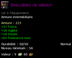 Spallières de héraut