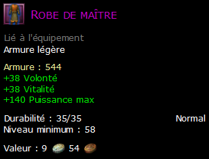 Robe de maître