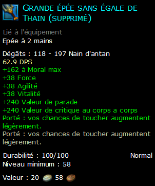 Grande épée sans égale de Thain (supprimé)