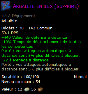 Arbalète en ilex (supprimé)