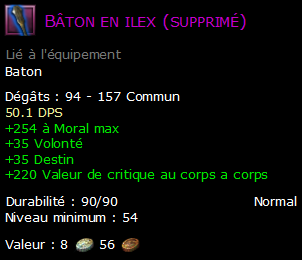 Bâton en ilex (supprimé)