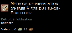 Méthode de préparation d'herbe à pipe du Feu-de-Feuilledor