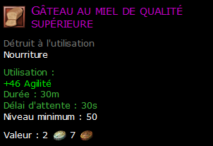 Gâteau au miel de qualité supérieure