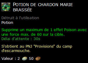 Potion de chardon marie brassée