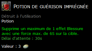 Potion de guérison imprégnée