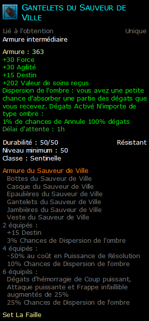 Gantelets du Sauveur de Ville