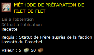 Méthode de préparation de filet de flet