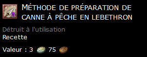 Méthode de préparation de canne à pêche en lebethron