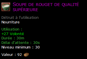 Soupe de rouget de qualité supérieure