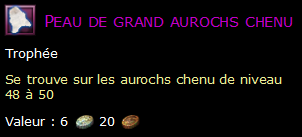 Peau de grand aurochs chenu