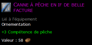 Canne à pêche en if de belle facture