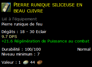 Pierre runique siliceuse en beau cuivre