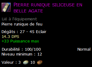 Pierre runique siliceuse en belle agate