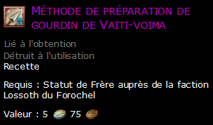 Méthode de préparation de gourdin de Vaiti-voima