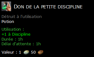 Don de la petite discipline