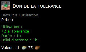 Don de la tolérance