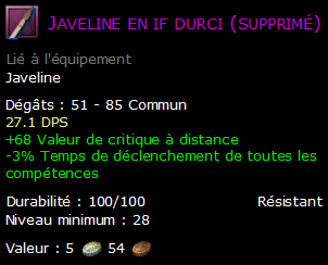 Javeline en if durci (supprimé)