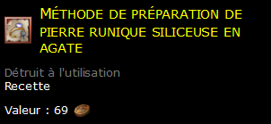 Méthode de préparation de pierre runique siliceuse en agate