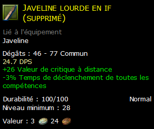 Javeline lourde en if (supprimé)