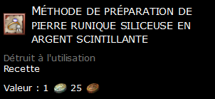 Méthode de préparation de pierre runique siliceuse en argent scintillante