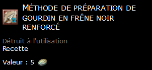 Méthode de préparation de gourdin en frêne noir renforcé