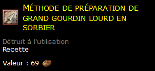 Méthode de préparation de grand gourdin lourd en sorbier