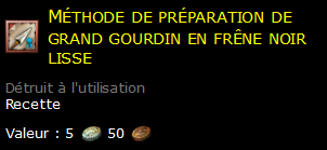 Méthode de préparation de grand gourdin en frêne noir lisse