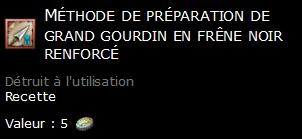 Méthode de préparation de grand gourdin en frêne noir renforcé