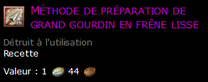 Méthode de préparation de grand gourdin en frêne lisse