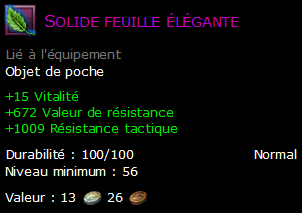 Solide feuille élégante