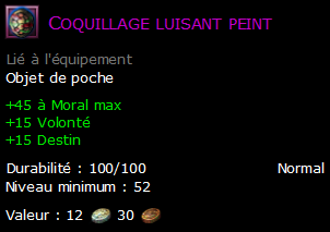 Coquillage luisant peint