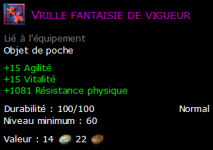 Vrille fantaisie de vigueur