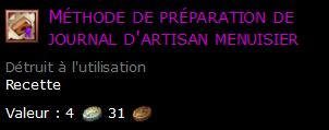 Méthode de préparation de journal d'artisan menuisier