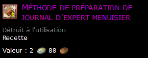 Méthode de préparation de journal d'expert menuisier