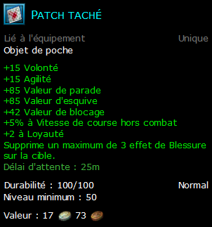 Patch taché