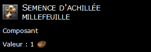 Semence d'achillée millefeuille