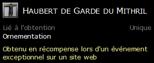 Haubert de Garde du Mithril