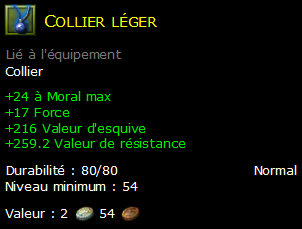 Collier léger