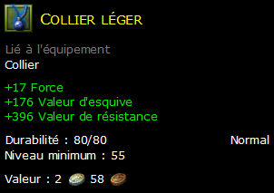 Collier léger