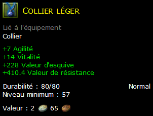 Collier léger